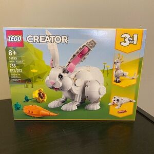 LEGO Creator 3-in-1 Gray and Pink Rabbit Set